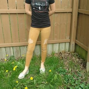 Women's Mustard Yellow Jeans